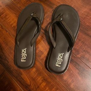 Any 3 sandals $25/Flojos brown flip flops